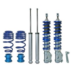 Suspension combiné fileté BlueLine Réglables - Amortisseurs filetés - Tuning Kit Complet - Qualité Allemande approprié pour Seat Arosa (6H) 1.0/ 1.4/ 16V/ TDi/ 1.7SDi, 97-, Tuning Kit Complet - Qualité Allemande