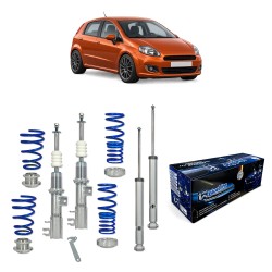 BlueLine Coilover Kit suitable for Fiat/Abarth (199) Grande Punto 2005-2009, Punto Evo 2009-2011 & Punto 2012-2018