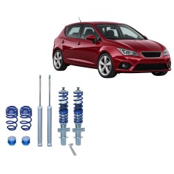 BlueLine Coilover Kit suitable for Seat Ibiza type 6J and 6P 1.2, 1.4, 1.6, 1.4 TDi, 1.6TDi, 1.9TDi year 2008 - 2017