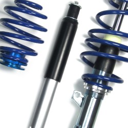 Suspension combiné fileté BlueLine Réglables - Amortisseurs filetés - Tuning Kit Complet - Qualité Allemande approprié pour Compatible av. Corsa C 1.0i 12V/1.2i 16V/1.7Di, 11.01-06, HA Schraube M10, Tuning Kit Complet - Qualité Allemande