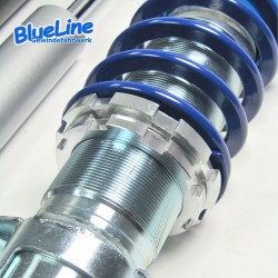 Suspension combiné fileté BlueLine Réglables - Amortisseurs filetés - Tuning Kit Complet - Qualité Allemande approprié pour Volvo 850 Incl. Kombi, 2.0i/ 2.5i/ 2.5i 20V/ 2.3i T 20V Sans AWD 91-96 (Typ LS, LW), S70/V70 2.0/ 2.4/ 2.4T/2.5/ 2.5 20V/ 2.5T/ 2.5