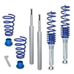 Suspension combiné fileté BlueLine Réglables - Amortisseurs filetés - Tuning Kit Complet - Qualité Allemande approprié pour Compatible av. E34 Limo 525i/ 530i/ 540i/ 524TD/TDS/530D, (D16/M14), 8.90-, Tuning Kit Complet - Qualité Allemande