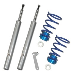 Suspension combiné fileté BlueLine Réglables - Amortisseurs filetés - Tuning Kit Complet - Qualité Allemande approprié pour Compatible av. E34 Touring 524TD/ 530i/ 520D/ 525D/TD/TDS/530D (D16/M14), 91-, Tuning Kit Complet - Qualité Allemande/ Serie