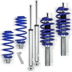 Suspension combiné fileté BlueLine Réglables - Amortisseurs filetés - Tuning Kit Complet - Qualité Allemande approprié pour Compatible av. A4 B8 (8K2) 1.8 TFSI/ 1.8 TFSI Quattro/ 2.0 TDI/ 2.0 TDI Quattro/ 2.0 TFSI/ 2.7 TDI/ 3.0 TDI Quattro/ 3.2 FSI/ 3.2 F