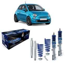 BlueLine Gewindefahrwerk passend für Fiat 500 Typ 312 1.2 8V, 1.3, 1.4 16V, auch Abarth-Modelle, ab Baujahr 2007 -