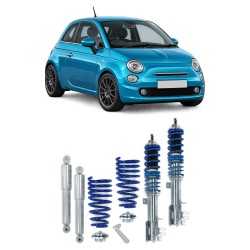 BlueLine Gewindefahrwerk passend für Fiat 500 Typ 312 1.2 8V, 1.3, 1.4 16V, auch Abarth-Modelle, ab Baujahr 2007 -
