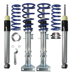 Suspension combiné fileté BlueLine Réglables - Amortisseurs filetés - Tuning Kit Complet - Qualité Allemande approprié pour Mercedes C-Klasse C204, S204 Coupe, 180/ 200/ 220/ 250/ 230/ 280/ 300/ 350, 06/11-, NON pour avec élec. Amortisseurs, Tuning Kit Co