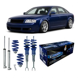 Blueline Coilover Kit suitable for Audi A4 B9 (8W) sedan/ Avant, for front strut diameter  48,6 mm and 53 mm ( adapter ), year 2015-, not for electric damper system