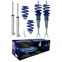 Blueline Coilover Kit suitable for Audi A4 B9 (8W) sedan/ Avant, for front strut diameter  48,6 mm and 53 mm ( adapter ), year 2015-, not for electric damper system