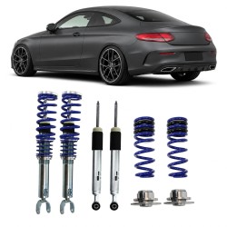 BlueLine Coilover Kit suitable for Mercedes C-Class  Coupe (C205)  not for vehicles with elec. Dampers, only for rear-wheel drive