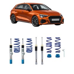 BlueLine Gewindefahrwerk passend für A3 (GY) passend für Audi A3 (8GY) 2020-, (Achslast VA 1035 kg) nur passend bei HA Verbundlenker (Torsion), Gewinde/ Feder