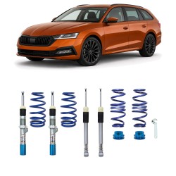 Kit Combiné Fileté BlueLine approprié pour Skoda Octavia IV Berline 2019+ (à barre de torsion)