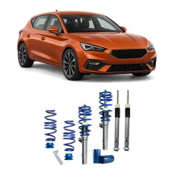BlueLine Coilover Kit suitable for Seat Leon IV (KL) 1.0 TSI/ 1.5 TSI/ 2.0 TSI/ 2.0 TDI, 2020-, only for vehicles with independent rear suspension
