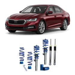 BlueLine Coilover Kit suitable for Skoda Octavia IV (NX) 1.4 TSI/ 1.5 TSI/ 2.0 TSI/ 2.0 TDI, 2020-,only for vehicles with independent rear suspension