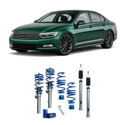 BlueLine Gewindefahrwerk passend für Passat B8 (3C) HA Mehrlenker (Multilink) passend für VW Passat B8 (3C) 1.4 TSI, 1.5 TSI, 1.8 TSI 132KW, 1.6 TDI 88KW, 2.0 TDI 81KW/ 90KW, 2014-2023, Ø 50/55 mm!! (Achslast VA 1160 kg) nur passend bei HA Mehrlenker (Mul