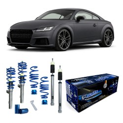 BlueLine Coilover Kit suitable for Audi TT, TTS, TT RS (FV) 8J/ 8J1, year 2014-2018, Ø 50/55 mm!!  ( axle load FA 1200kg ) only for multilink rear suspension