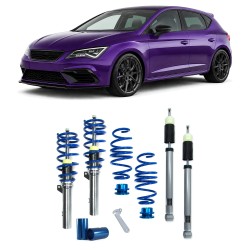 BlueLine Coilover Kit suitable for Seat Leon (5F) Cupra, year 2012-2020, Ø 50/55 mm!! ( axle load FA 1200kg ) only for multilink rear suspension