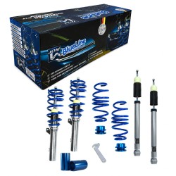 BlueLine Gewindefahrwerk Mehrlenker (Multilink) passend für VW Touran (1T) 1.8 TSI, 1.6 TDI, 2.0 TDI, 2015-, Ø 50/55 mm!! (Achslast VA 1200 kg) nur passend bei HA Mehrlenker (Multilink), Gewinde/ Feder