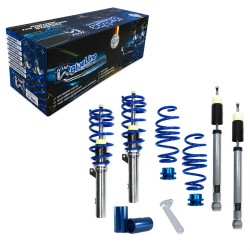 BlueLine Coilover Kit suitable for VW Arteon (3H) 2.0 TSI 4Motion (200KW/ 206KW), 2.0 TSI 4Motion R, 2.0 TDI 4Motion (140KW/ 147KW/ 176KW), year 2017-, Ø 50/55 mm!!  ( axle load FA 1200kg ) only for multilink rear suspension