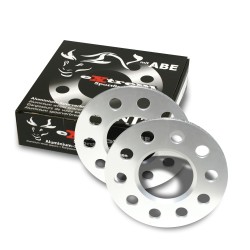 Cales Elargisseurs de voies 10mm (paire) - 5mm (épaisseur par Cale) Entraxe 5/110/108, Alésage central 65,1 mm approprié pour Alfa/Fiat/Opel/Saab