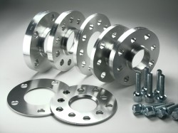 Cales Elargisseurs de voies 20mm (paire) - 10mm (épaisseur par Cale) incl. boulonnerie Entraxe (LK) 5x120 Alésage 65,1mm approprié pour Pour VW Amarok (2H,2HS)