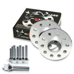 Cales Elargisseurs de voies 20mm (paire) - 10mm (épaisseur par Cale) incl. boulonnerie  | Entraxe 120/5 | Alésage central 72,6| approprié pour  BMW Z4 Z89