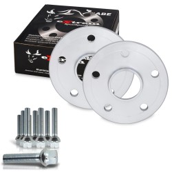 Cales Elargisseurs de voies 40mm (paire) - 20mm (épaisseur par Cale) incl. boulonnerie | Entraxe 100/5+112/5 | Alésage central 57,1 approprié pour  compatible avec Audi A3 (8V)