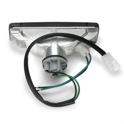 Front indicators, built-in position light, clear/black suitable for VW Golf year -07/89