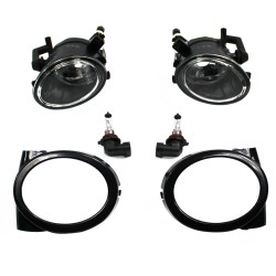 Fog lights clear incl. frame suitable for BMW E46 M3 year 1998- 2007 and E39 M5 year 1998-2005