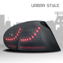 Feux Arrière - Nouveau Design, LED Noir, Urban style approprié pour VW Golf 5, 2003-2008