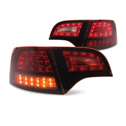 Feux arrière, LED, nouveau design, rouge foncé, LED approprié pour Audi A4 Avant B7 Mod 04-08