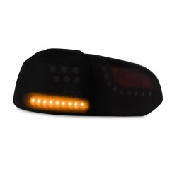 Feux arrière,  LED, Nouveau design, noir, dynamique LED clignotant approprié pour VW Golf 6 Modèle 08-12