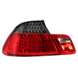 LED Rückleuchten Klarglas schwarz-rot passend für E46 Cabrio passend für BMW E46, 3er, Cabrio, Bj.: 04/2000-03.2003