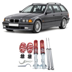 Redline Gewindefahrwerk passend für BMW E36 4 und 6 Zylinder inkl. Touring-Modelle Baujahr 6.1992 - 2000