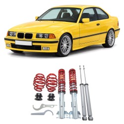 Redline Gewindefahrwerk passend für BMW E36 4 und 6 Zylinder inkl. Touring-Modelle Baujahr 6.1992 - 2000