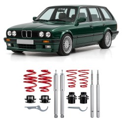 Redline Coilover Kit suitable for BMW E30 Touring/ Cabrio 316/316i/318i/320i/323i/325i/324D/TD, 5.86-5.93, only for 51 mm front strut
