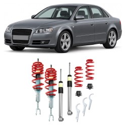 Redline Gewindefahrwerk passend für  A4 B6 und B7 (8e) Avant, Cabrio und Quattro 1.8T, 1.9TDi, 2.5TDi, 3.0, 3.0TDi, 3.2 FSI, außer Fahrezuge mit Niveauregulierung oder Sport-Paket