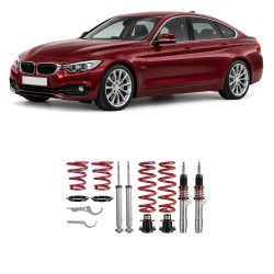 Redline Coilover Kit suitable for BMW 4er (F32/ F33/ F36), 418/ 420/ 425/ 428/ 430/ 435, 2013-, not for models with electronic damper control on the rear, not for xDrive