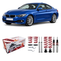 Redline Coilover Kit suitable for BMW 4er (F32/ F33/ F36), 418/ 420/ 425/ 428/ 430/ 435, 2013-, not for models with electronic damper control on the rear, not for xDrive
