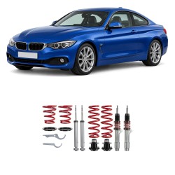 Redline Coilover Kit suitable for BMW 4er (F32/ F33/ F36), 418/ 420/ 425/ 428/ 430/ 435, 2013-, not for models with electronic damper control on the rear, not for xDrive