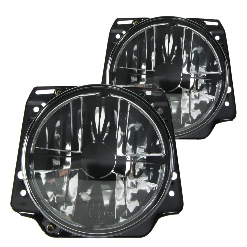 Headlight  with cross black suitable for VW Golf 2
