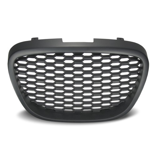 Front Grill badgless with honey comb mesh suitable for Seat Leon 1P year 2005 - 2009 and Altea 5P year 2004 - 2009