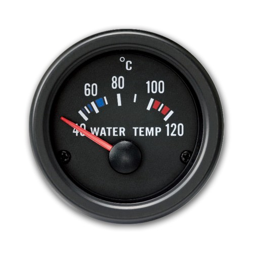 Gauge, water temperature (40~120°C), black, Ø52mm