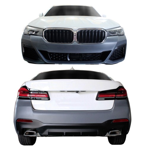 Body Kit in sports design incl. Side skirts with PDC / ACC holes on the front and PDC holes on the rear suitable for BMW 5 Series G30 LCI 2020-