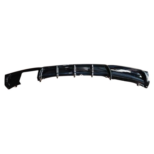 Rear diffuser BMW F30 F31 2011-2019, black gloss, double pipe, single outlet left side suitable for BMW 3 Series F30/F31 year 2011-2019