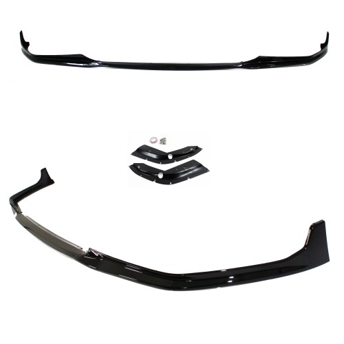 Front spoiler lip black glossy suitable for BMW 3 Series, G20, 2019- G21 Touring