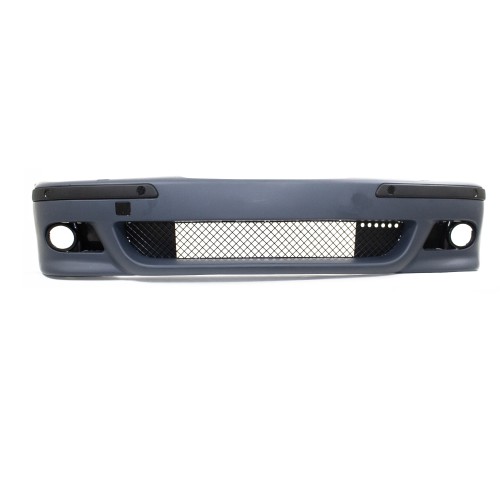 Front bumper incl. trims, grill and fog light frames, with PDC holes and HCS suitable for BMW 5 series E39, 1996 - 2003
