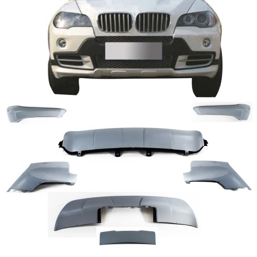 Performance Spoiler Kit for front and rear bumper suitable for BMW X5 (E70) year 2007-2010, not for LCI models, not for M-paket