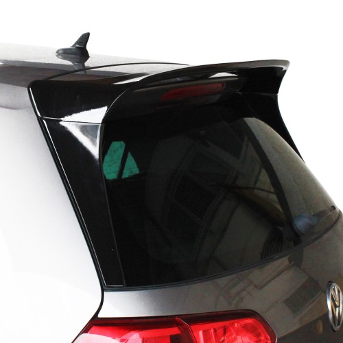 Roof spoiler VW Golf 7 2012-2019, ABS, black gloss, 3-piece set suitable for VW Golf 7 2012-2019