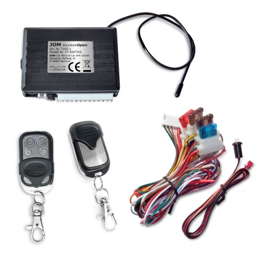 Radio remote control for central locking systems, universal, with 2 mini remote controls